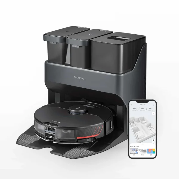 جارو رباتیک شیائومی به همراه داکت اتوماتیک تخلیه و شستشوی طی مدل Roborock S7 MaxV Ultra